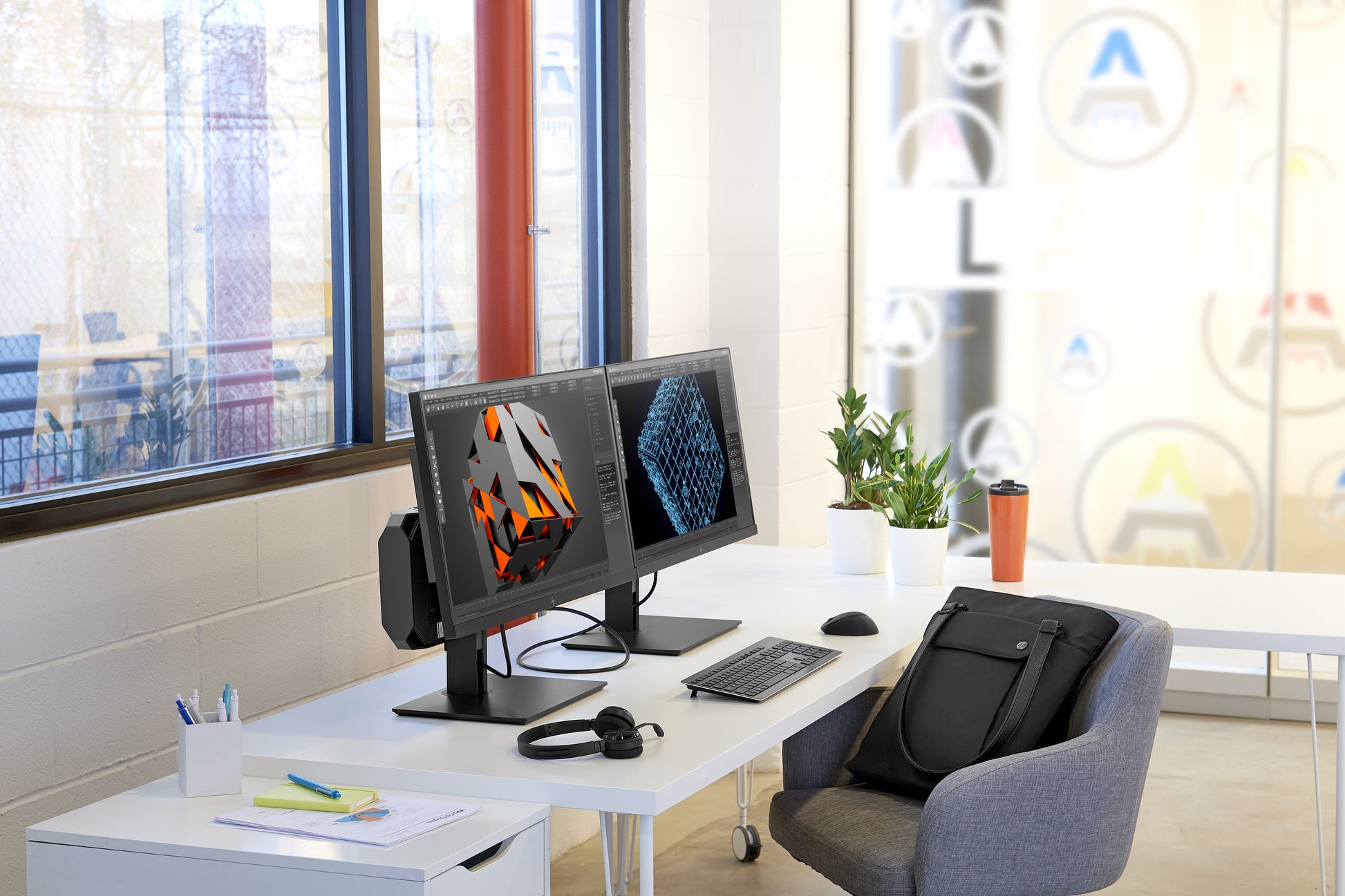 HP B300 – VESA-Adapterplatte – VESA 100×100 mm – Schwarz – für HP Desktop Mini, Chromebox, Thin Clients und andere