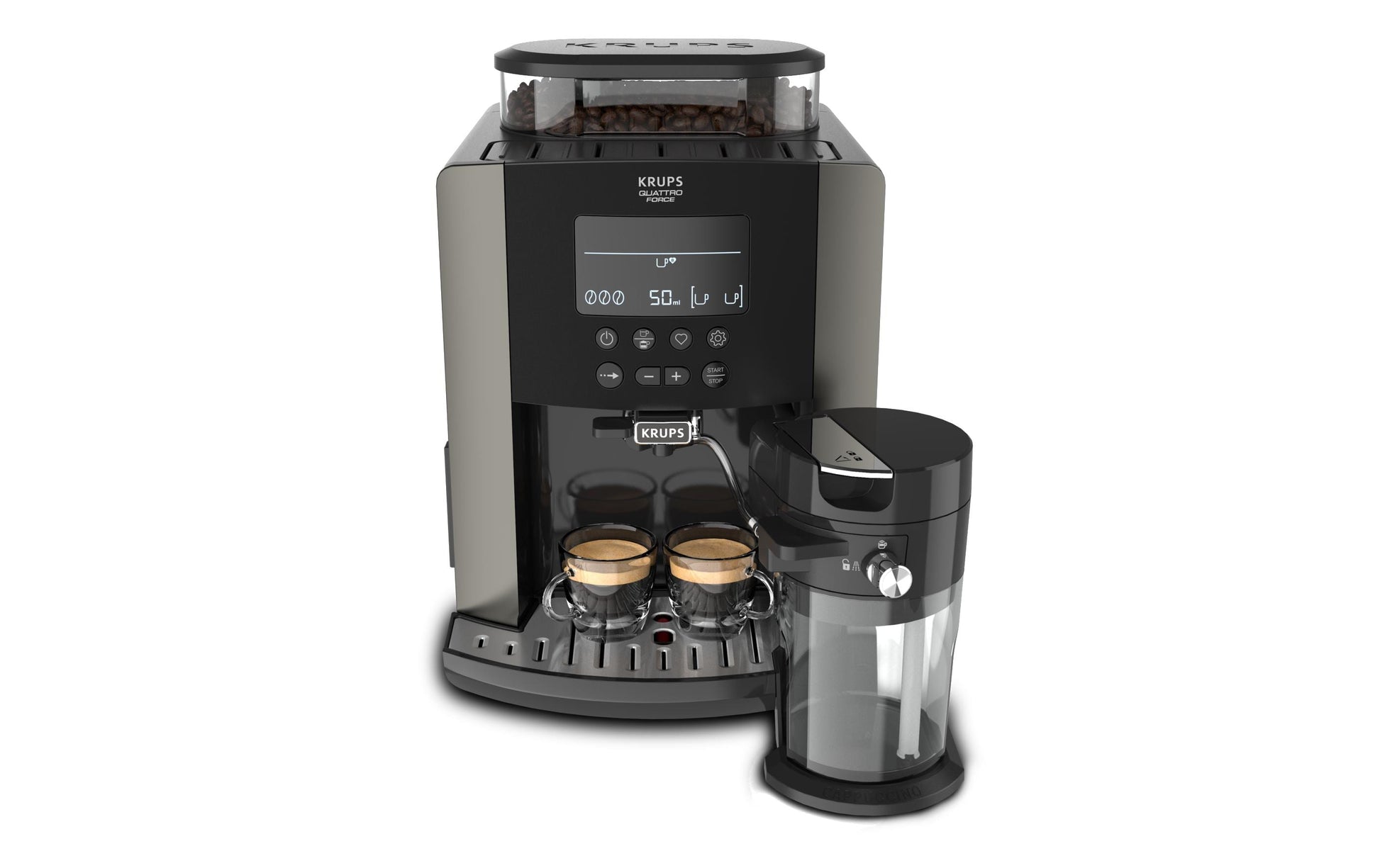 Krups EA8819ECH Kaffeevollautomat – 15 bar, 1,7 l, 260 g, Schwarz