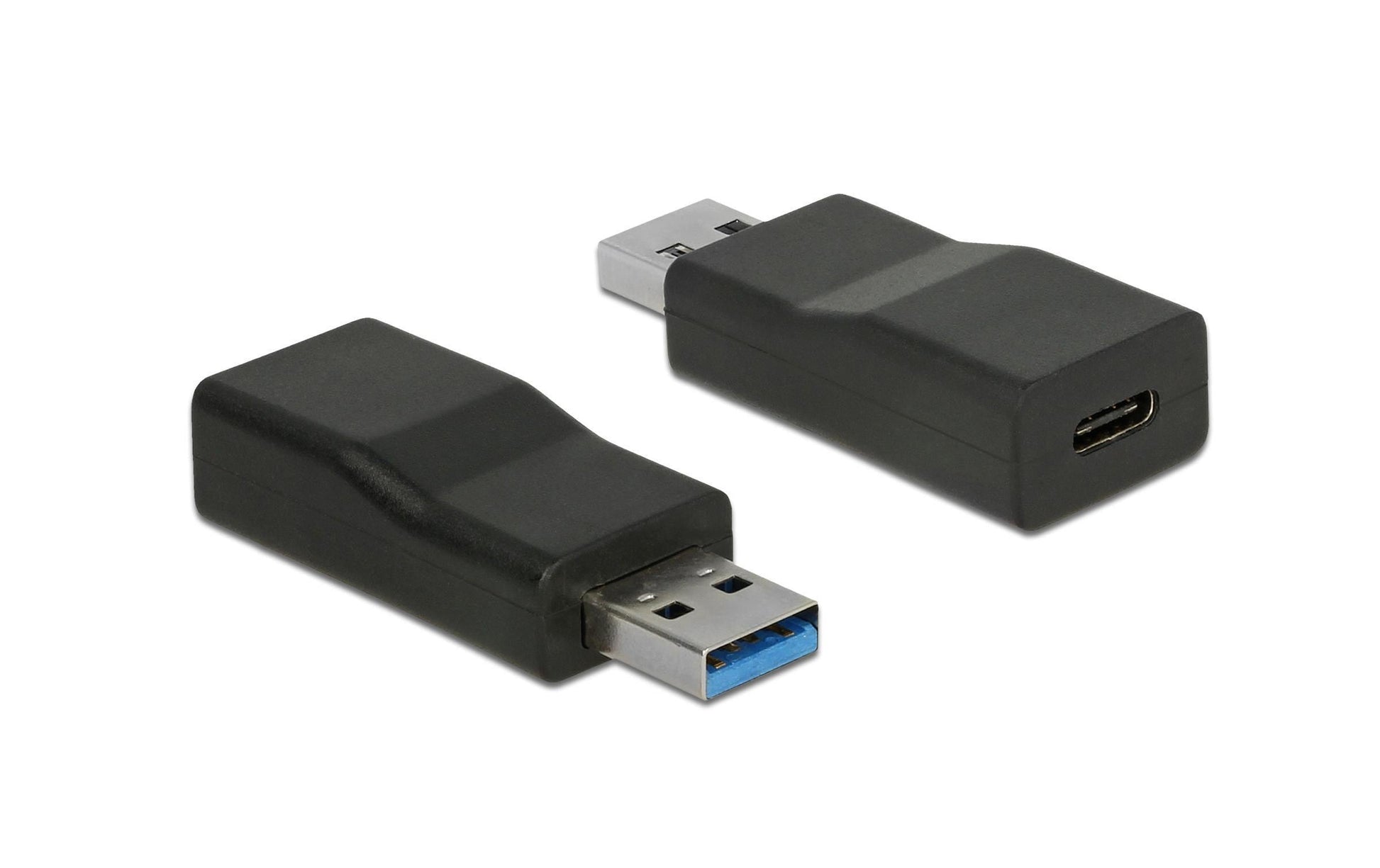 DeLOCK USB-Adapter USB-A auf USB-C – USB 3.2 Gen 2 (10 Gbit/s) – Schwarz