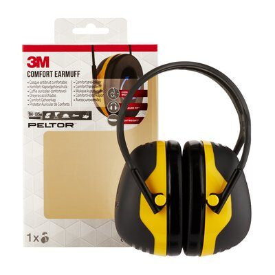 3M Peltor Kapselgehörschutz Komfort X2A – SNR 31 dB, Kopfbügel, Schwarz