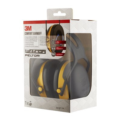 3M Peltor Kapselgehörschutz Komfort X2A – SNR 31 dB, Kopfbügel, Schwarz