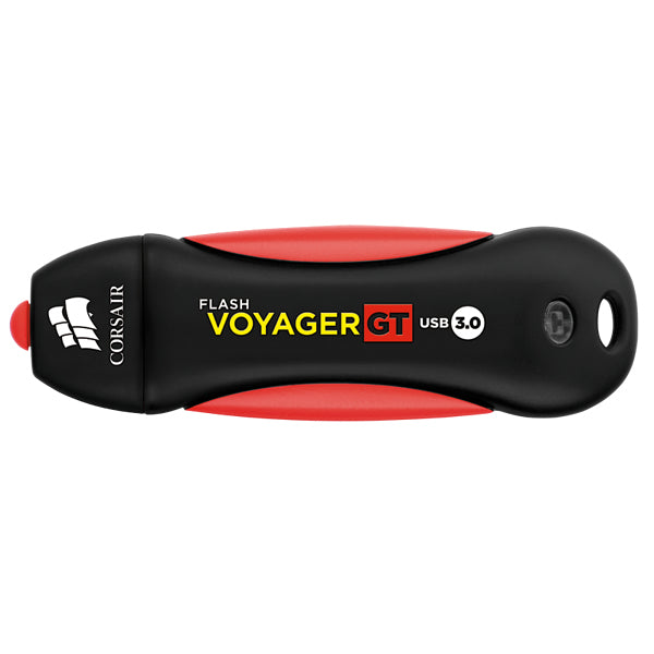 Corsair Flash Voyager GT USB-Stick 32 GB – USB-A 3.2 Gen 1, 390/80 MB/s, mit Kappe, Schwarz, Rot