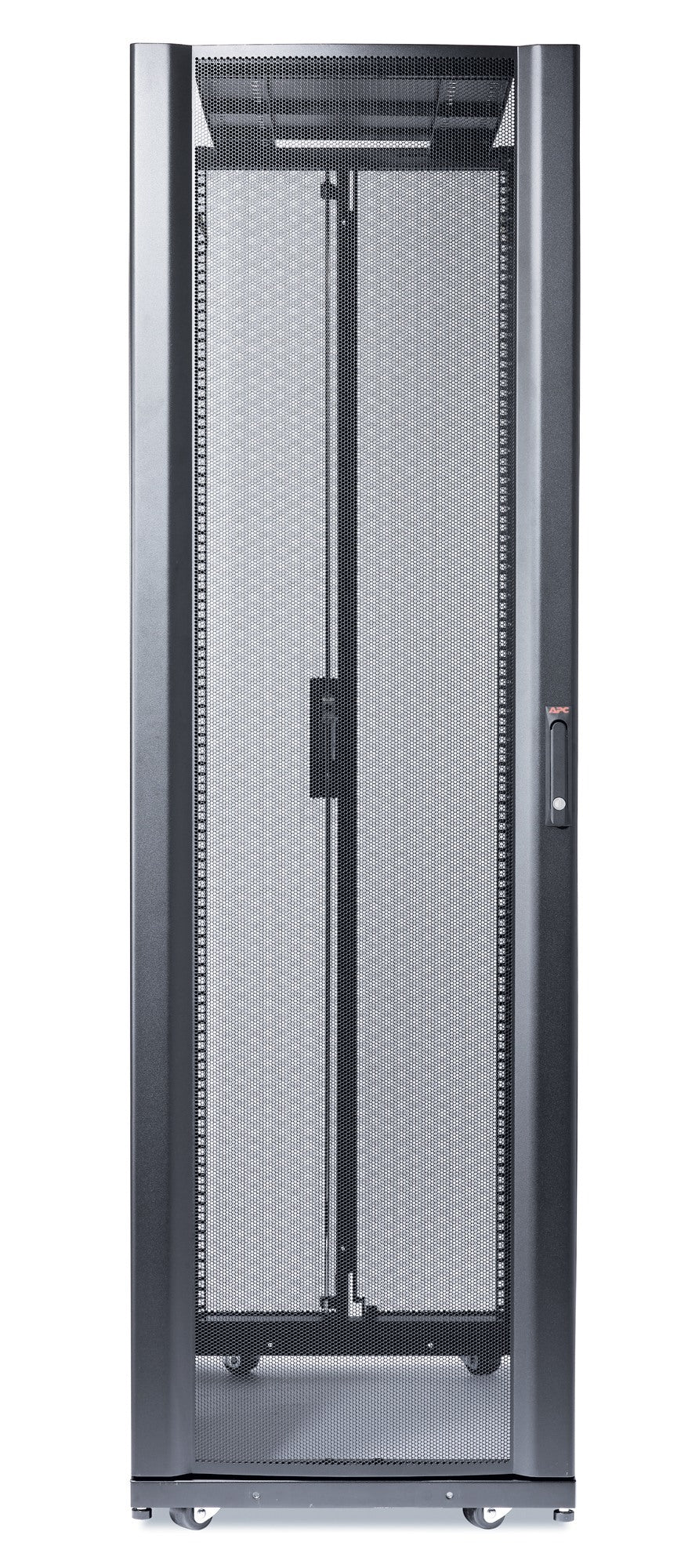 APC 19" Netzwerkschrank 42U, 600 × 1'200 × 2'436 mm, schwarz, Stahl