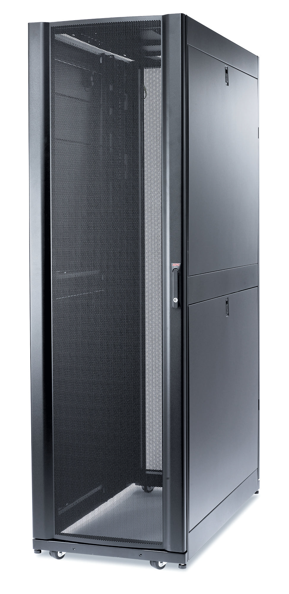 APC 19" Netzwerkschrank 42U, 600 × 1'200 × 2'436 mm, schwarz, Stahl