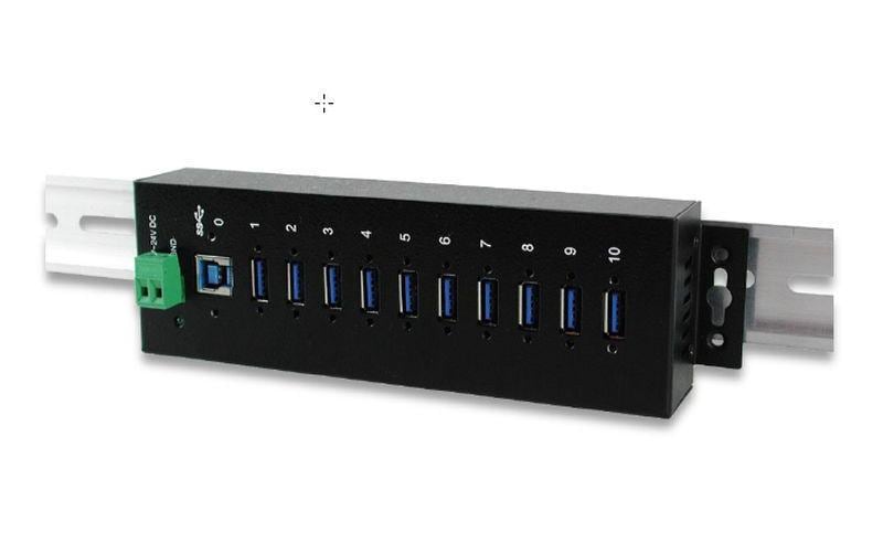 EXSYS EX-1110HMVS USB-Hub – USB 3.0, 10× USB-A, für Windows/Mac/Linux
