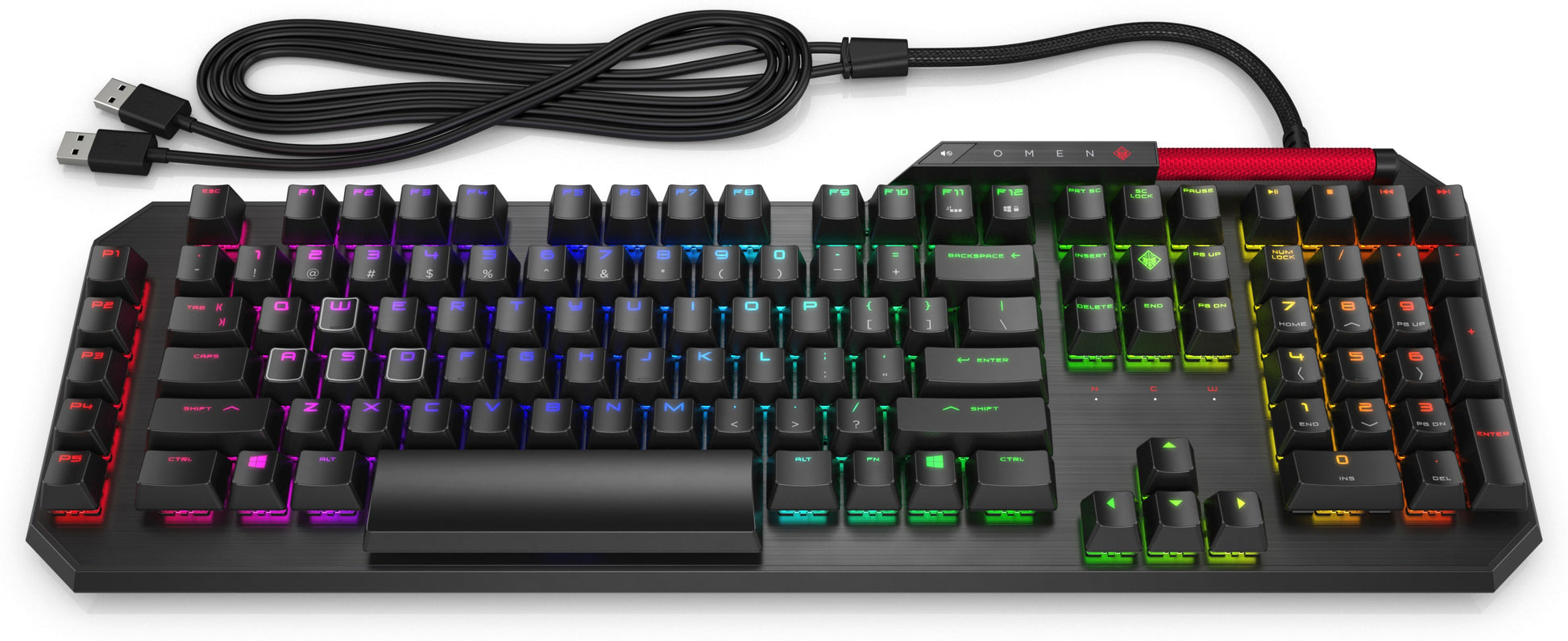 HP OMEN by Sequencer – Gaming-Tastatur – Mechanisch, Kabelgebunden, USB – Beleuchtet – Schwarz
