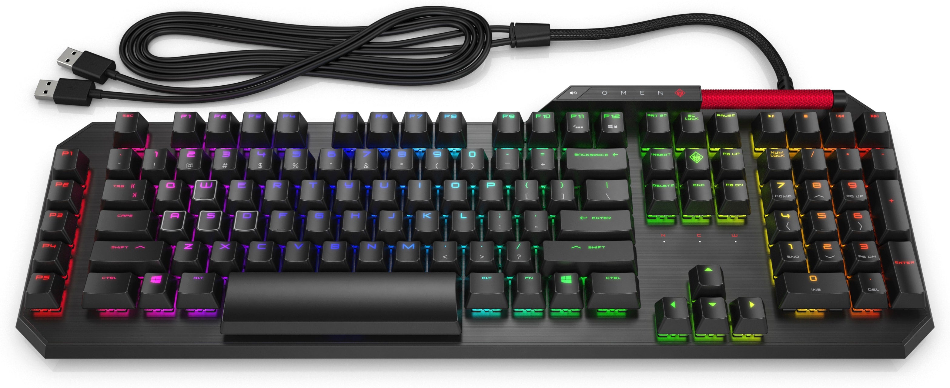 HP OMEN by Sequencer – Gaming-Tastatur – Mechanisch, Kabelgebunden, USB – Beleuchtet – Schwarz