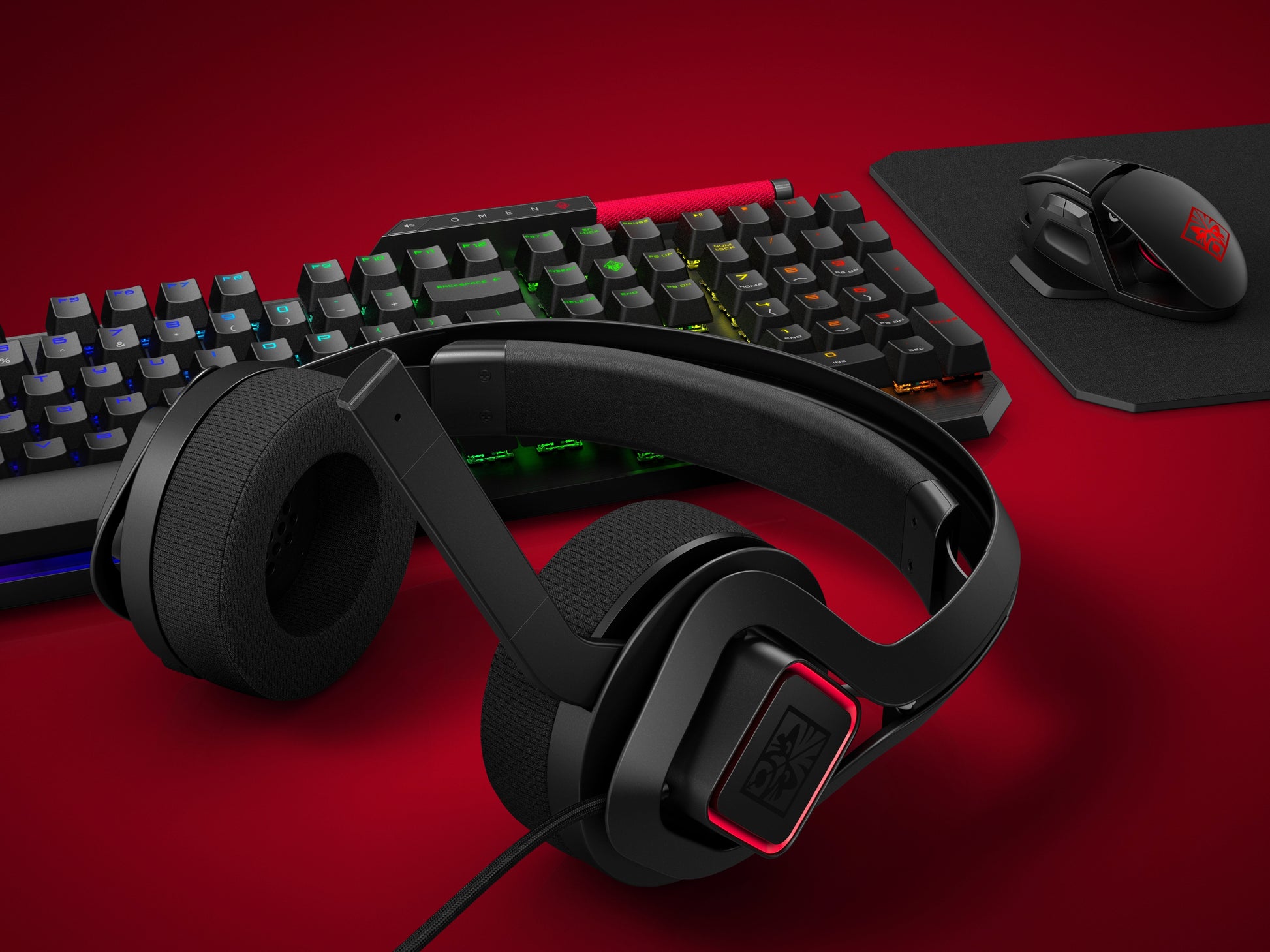 HP OMEN by Sequencer – Gaming-Tastatur – Mechanisch, Kabelgebunden, USB – Beleuchtet – Schwarz