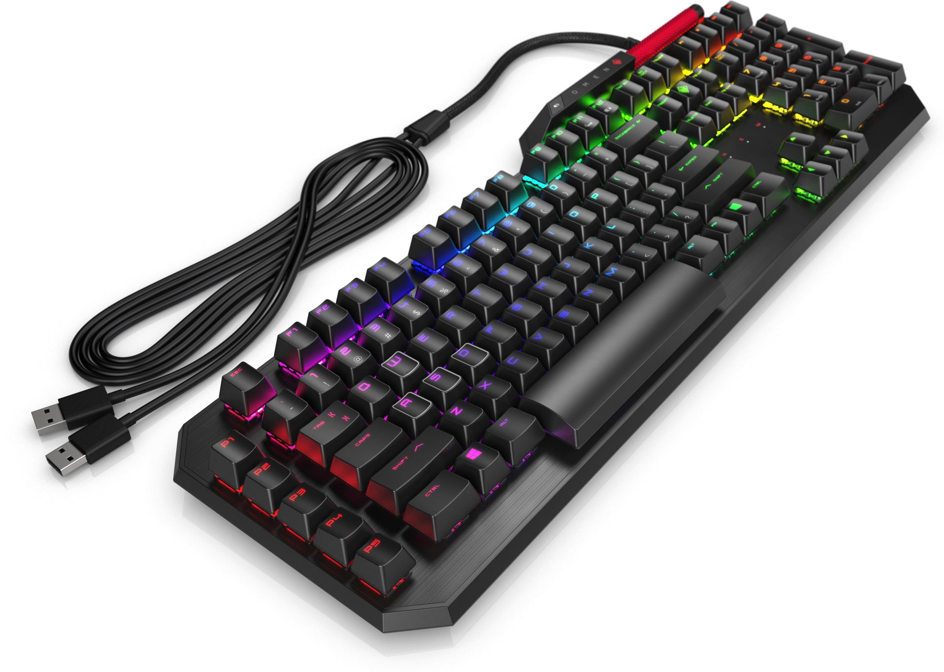 HP OMEN by Sequencer – Gaming-Tastatur – Mechanisch, Kabelgebunden, USB – Beleuchtet – Schwarz