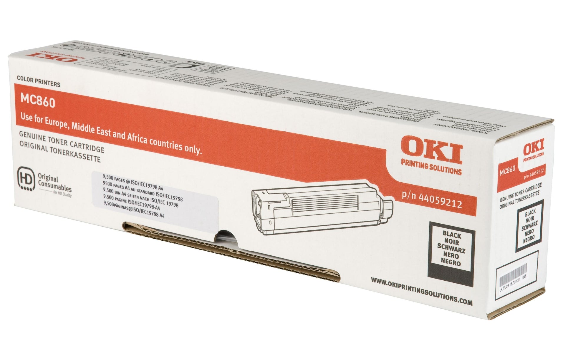 OKI Toner – schwarz, 9500 Seiten