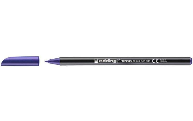 Edding 1200 Faserschreiber – Feine Spitze, 1 mm, wasserbasiert, Violett