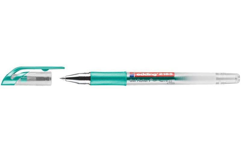 Edding Cristall Jelly 2185 Gelschreiber, Kappe – Grün, Spitze 0,7 mm, schnelltrocknend, metallic