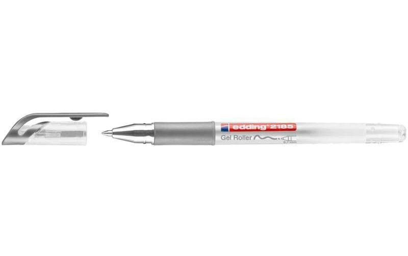 Edding Cristall Jelly 2185 Gelschreiber, Kappe – silber, Spitze 0,7 mm, schnelltrocknend, metallic, 1 Stk.