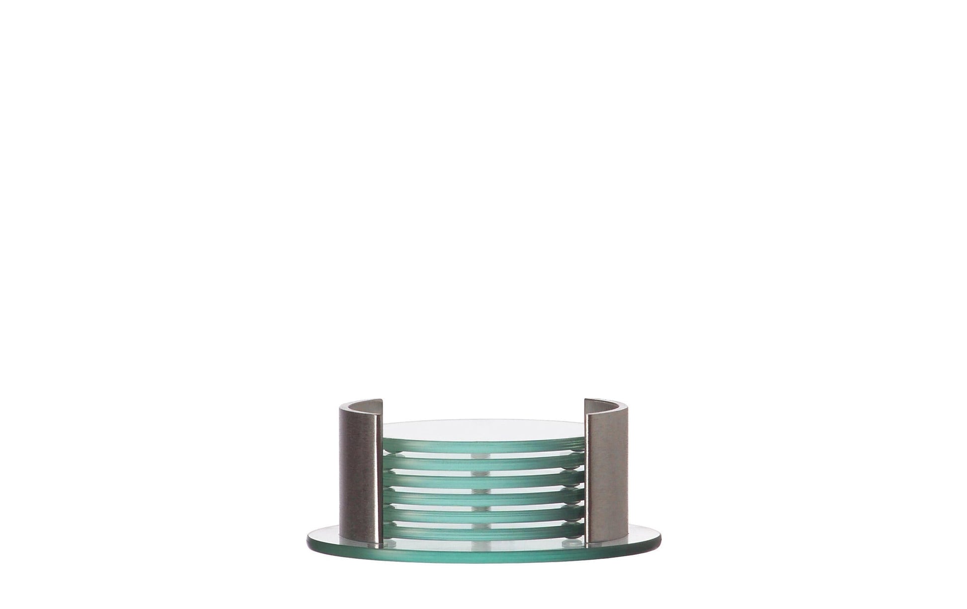 LEONARDO Untersetzer für Gläser Spirit – Ø 14,0 cm, Glas, Transparent, Anti-Rutsch-Basis