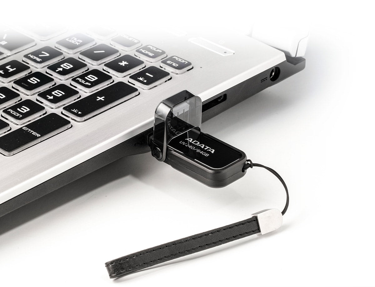 ADATA UV240 – 64 GB USB 2.0 Flash-Laufwerk, USB-A, Schwarz
