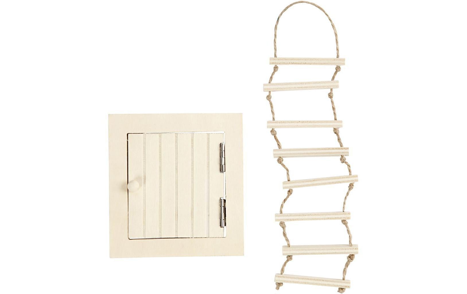 Creativ Company Feentür – 9 × 9 cm – Holz, beige