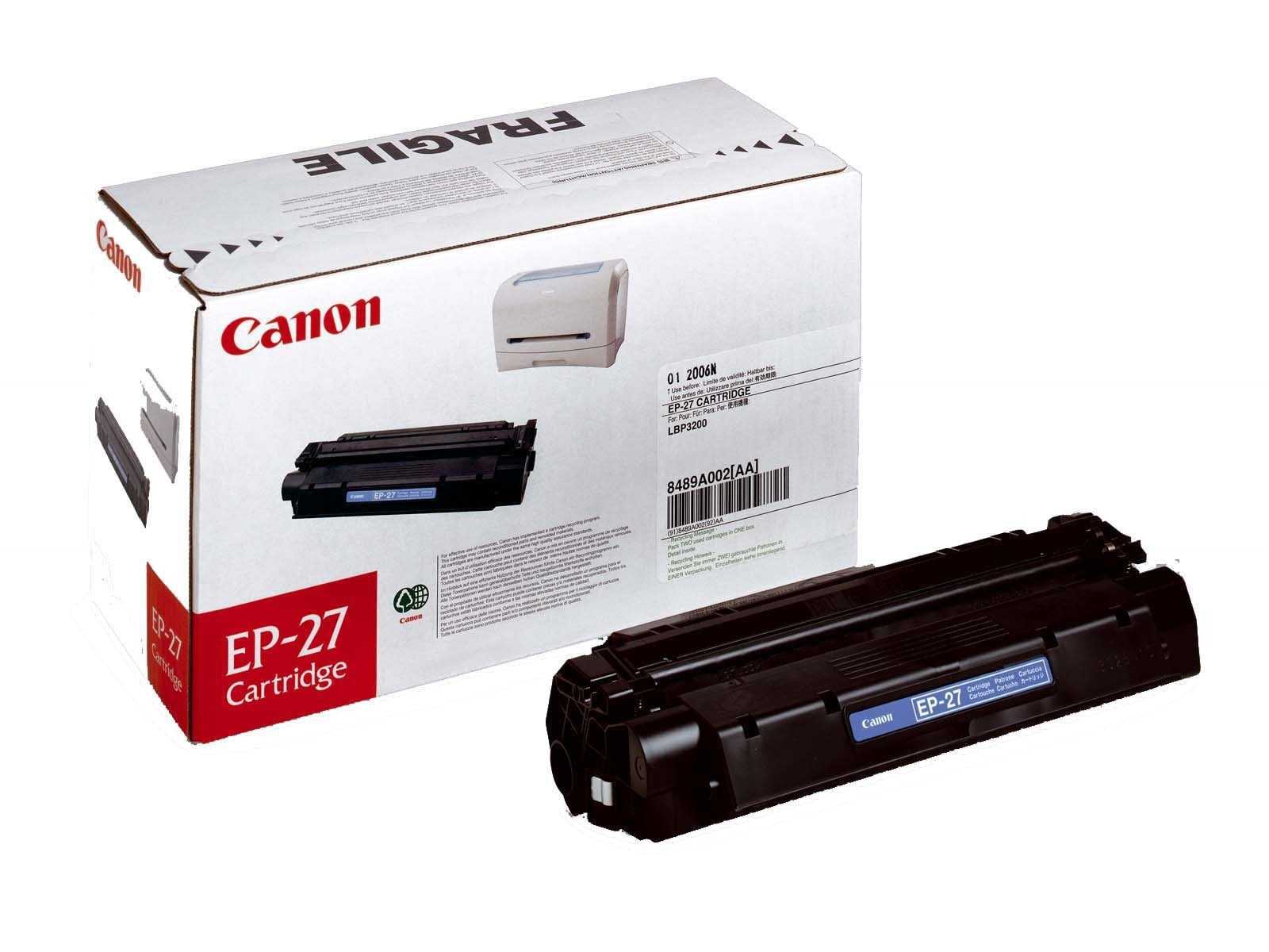 Canon Toner – EP-27 – schwarz, 2500 Seiten