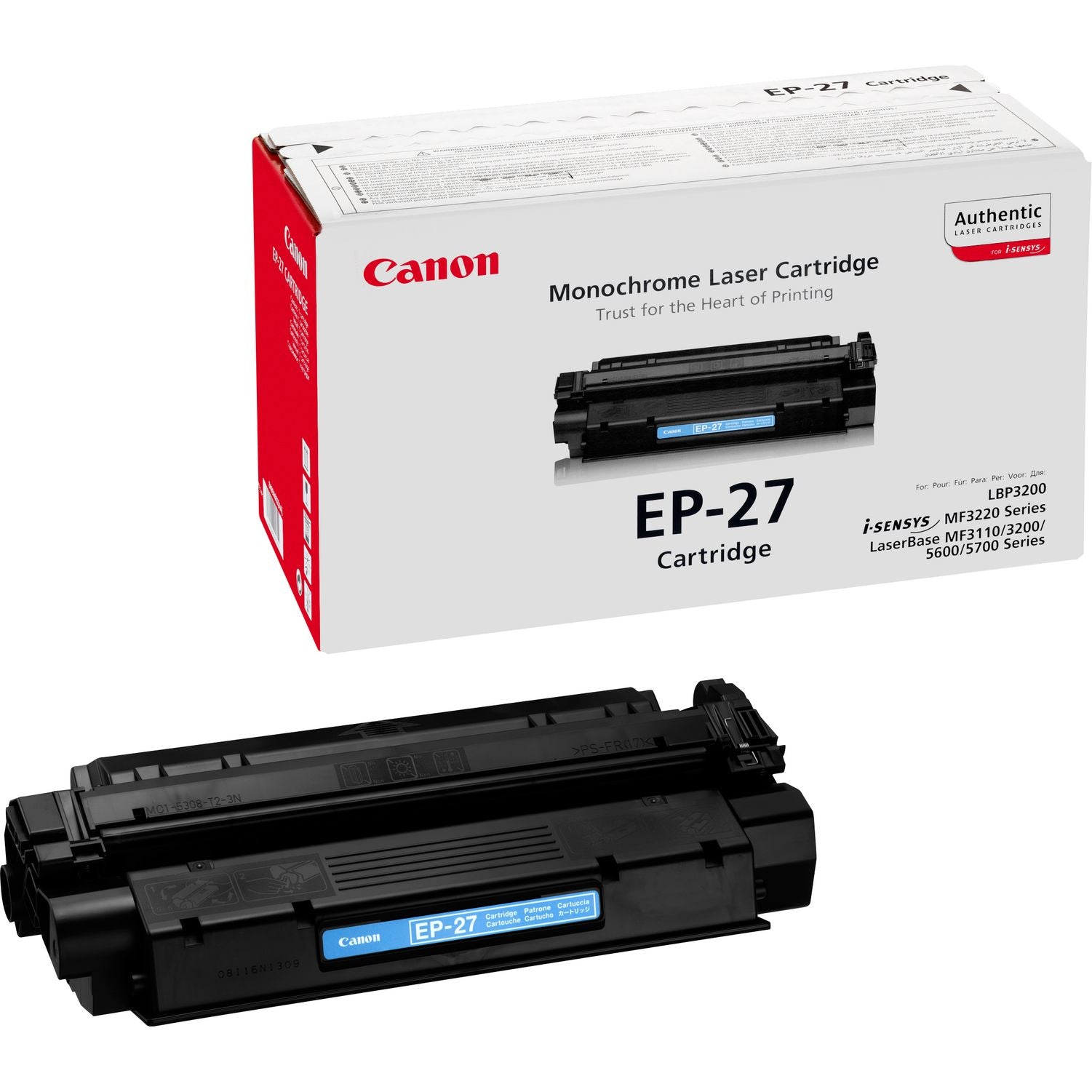 Canon Toner – EP-27 – schwarz, 2500 Seiten