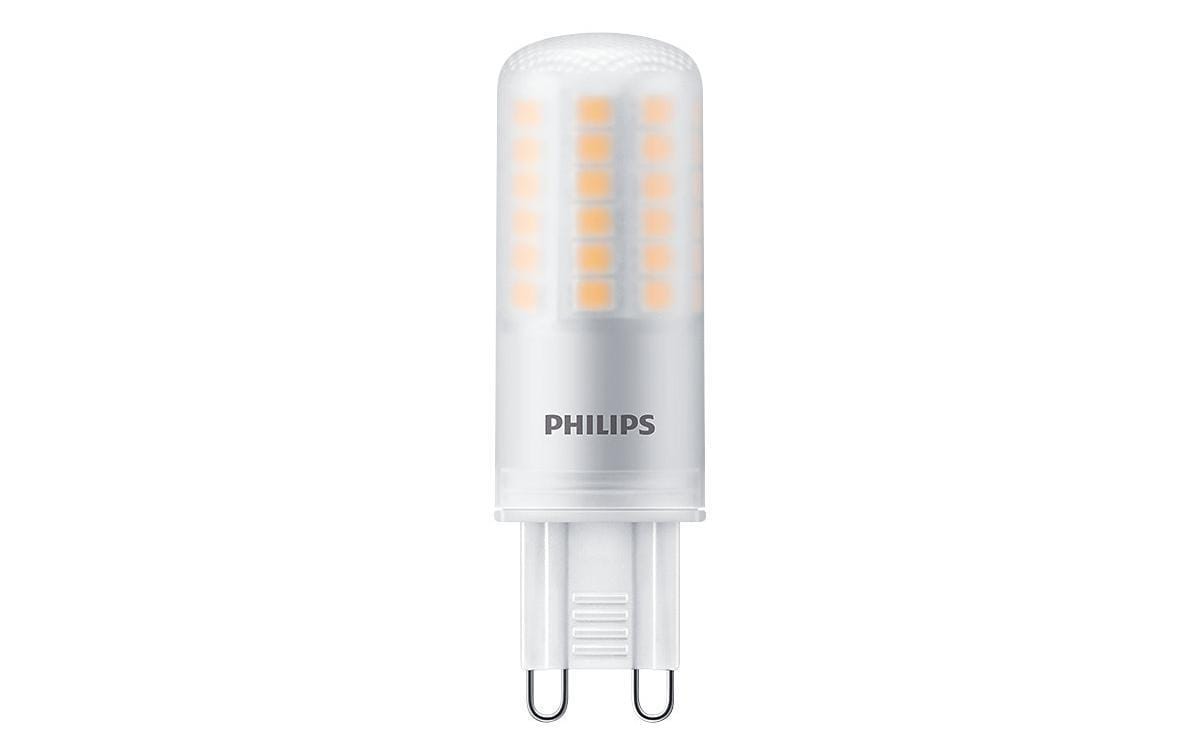 Philips CorePro LED-Leuchtmittel Kapsel G9 – 4,8 W, 570 lm, 2700 K Warmweiss, 150°, für Hochvolt