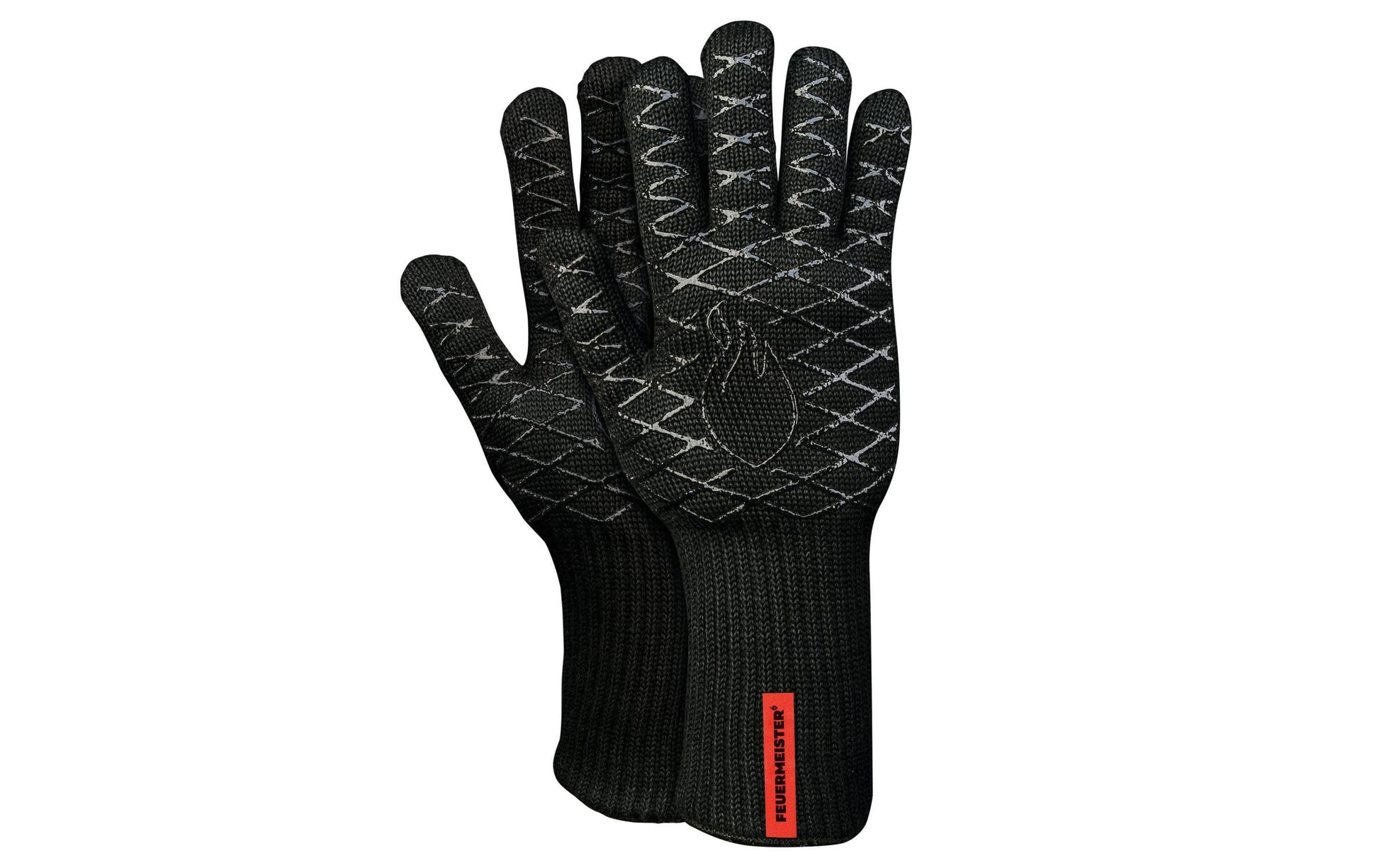 Feuermeister Arbeitshandschuhe, G3621 – Grösse 8 – Aramid, Schwarz, Hitzebeständig bis 500 °C