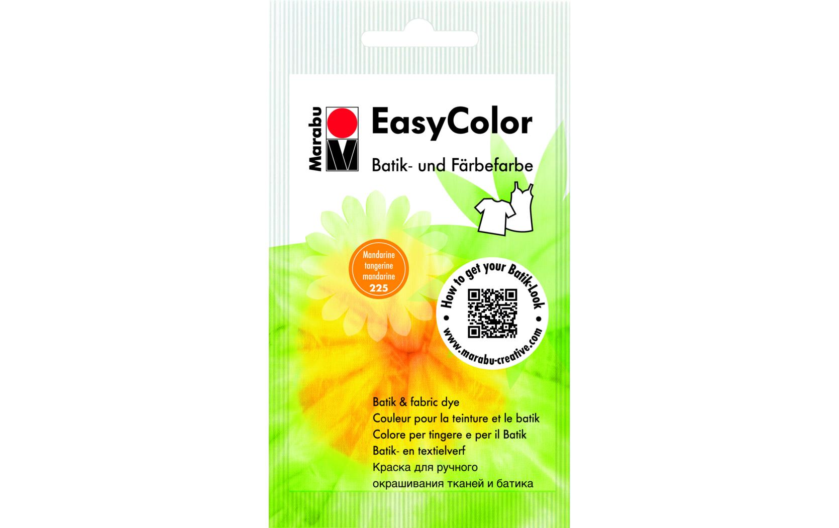 Marabu Textilfarbe Handfärbefarbe – Mandarine, lichtecht – 25 g – für Textilien