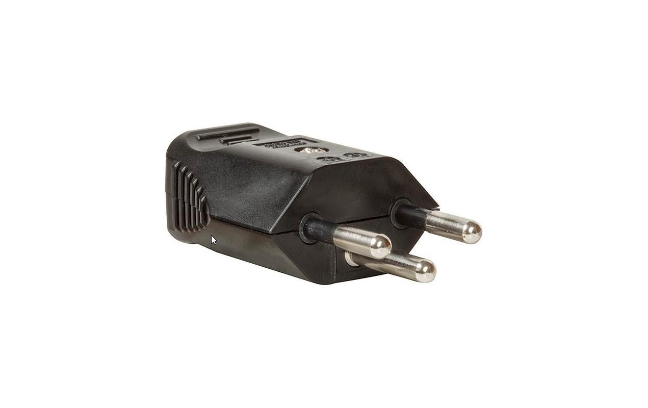 Brennenstuhl Montagestecker, 10 A 230 V, IP20, T12, Schraubklemme, 60×20 mm – Schwarz
