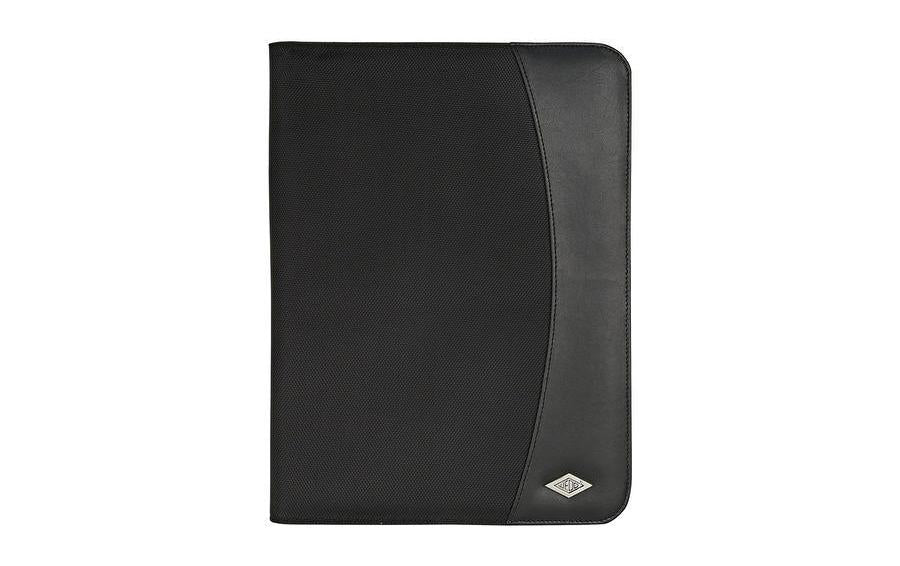 Wedo Konferenzmappe, für A4, 4 Taschen, Stifthalter – Kunstleder – Schwarz
