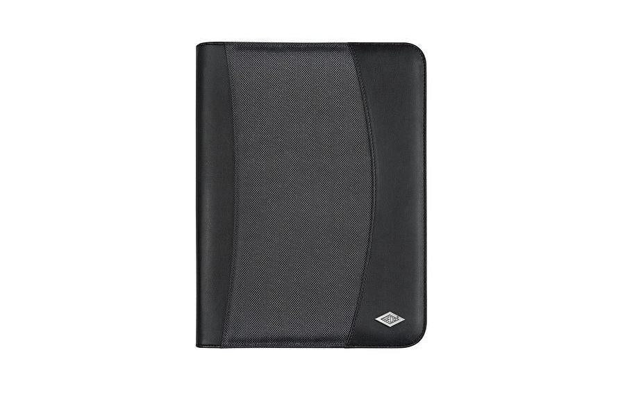 Wedo Elegance Konferenzmappe für A4, 3 Taschen, Stiftehalter – Kunstleder – Schwarz