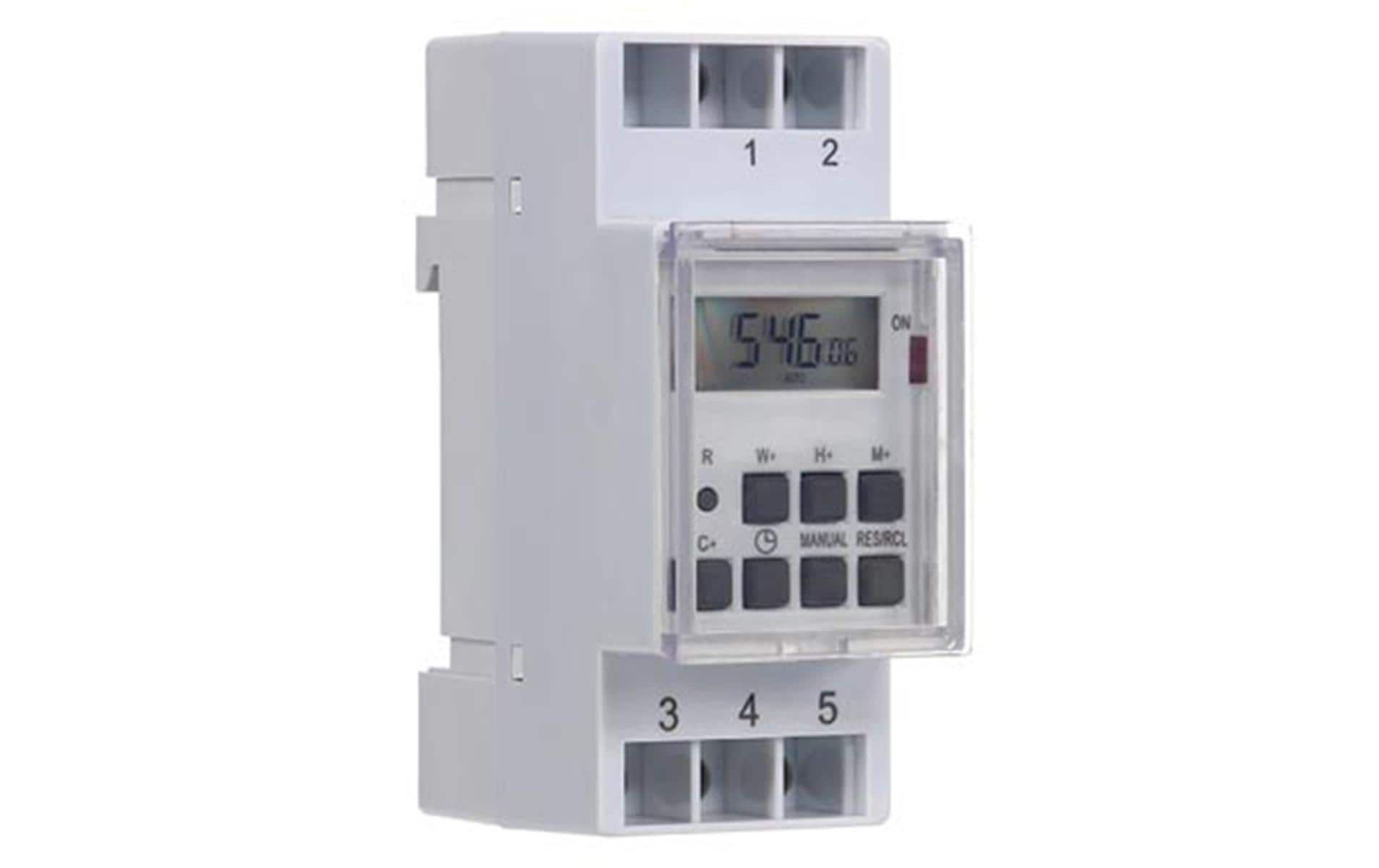 Perel Zeitschaltuhr (DIN-Schiene) – Digital, Tages-/Wochen-Timer, 230 V/32 A – EDIN305N