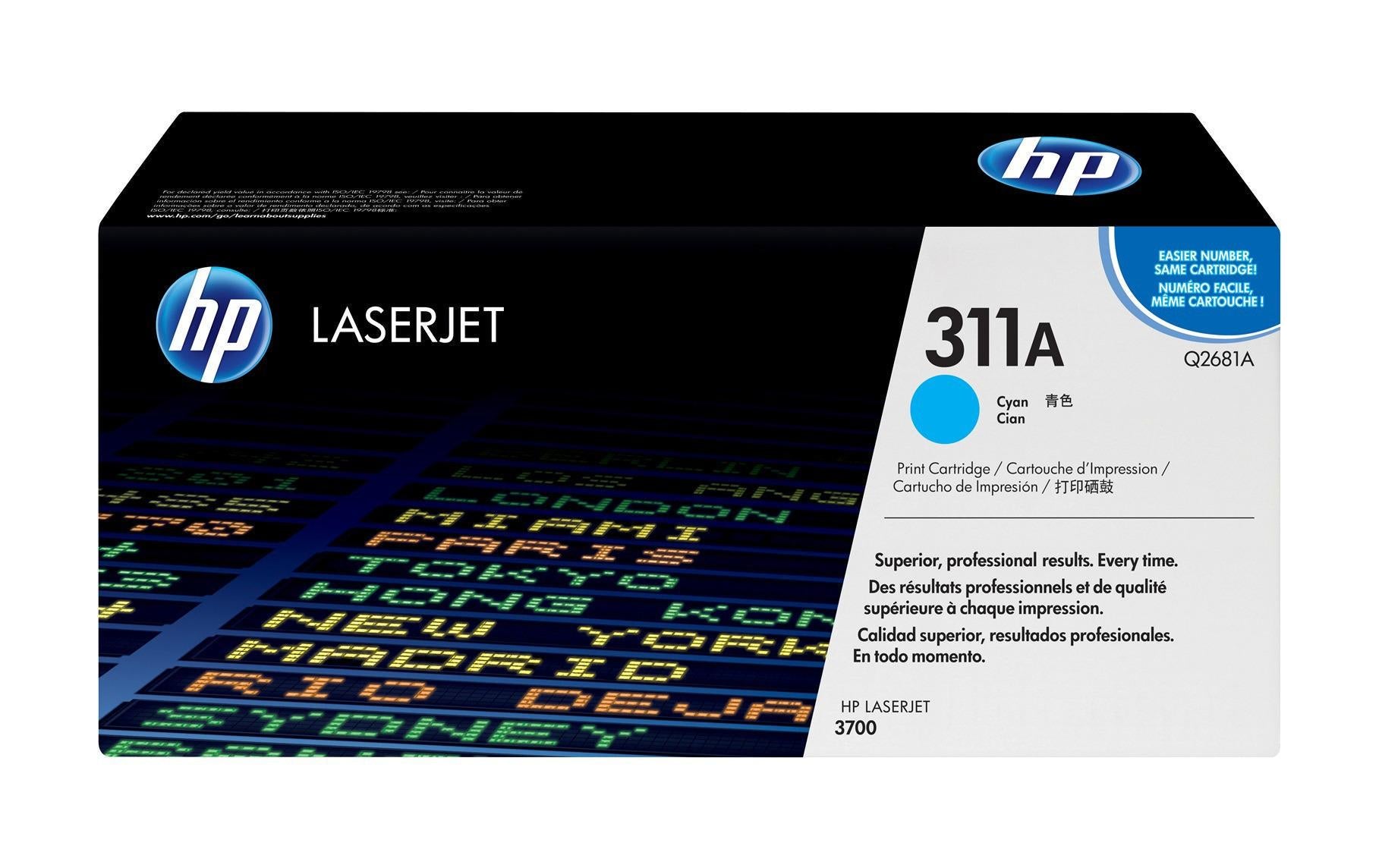 HP Toner Q2681A – Cyan, 6000 Seiten – für HP LaserJet 3700