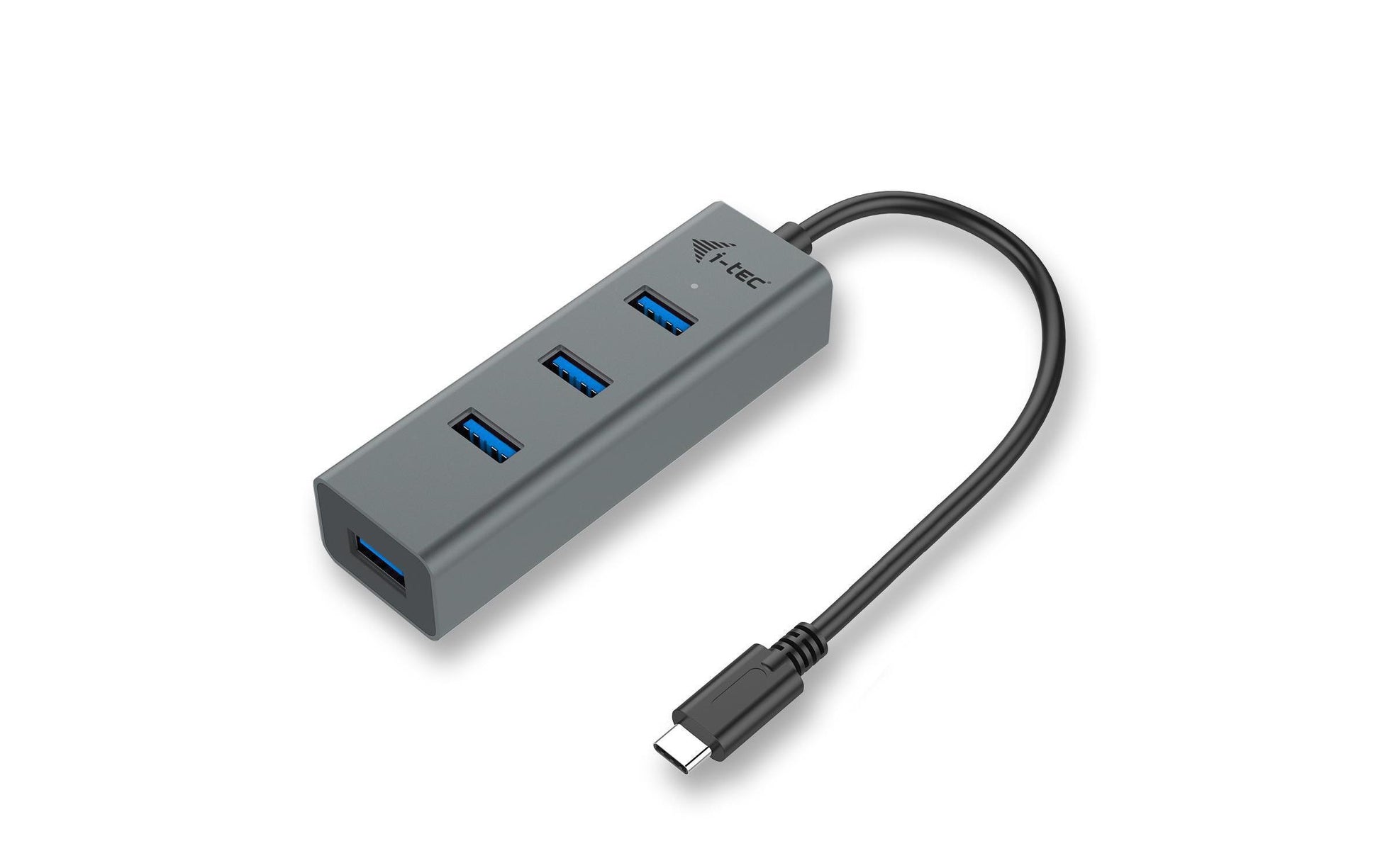 i-tec Metal USB-Hub – USB-C, 4× USB-A, für Windows/Mac/Linux
