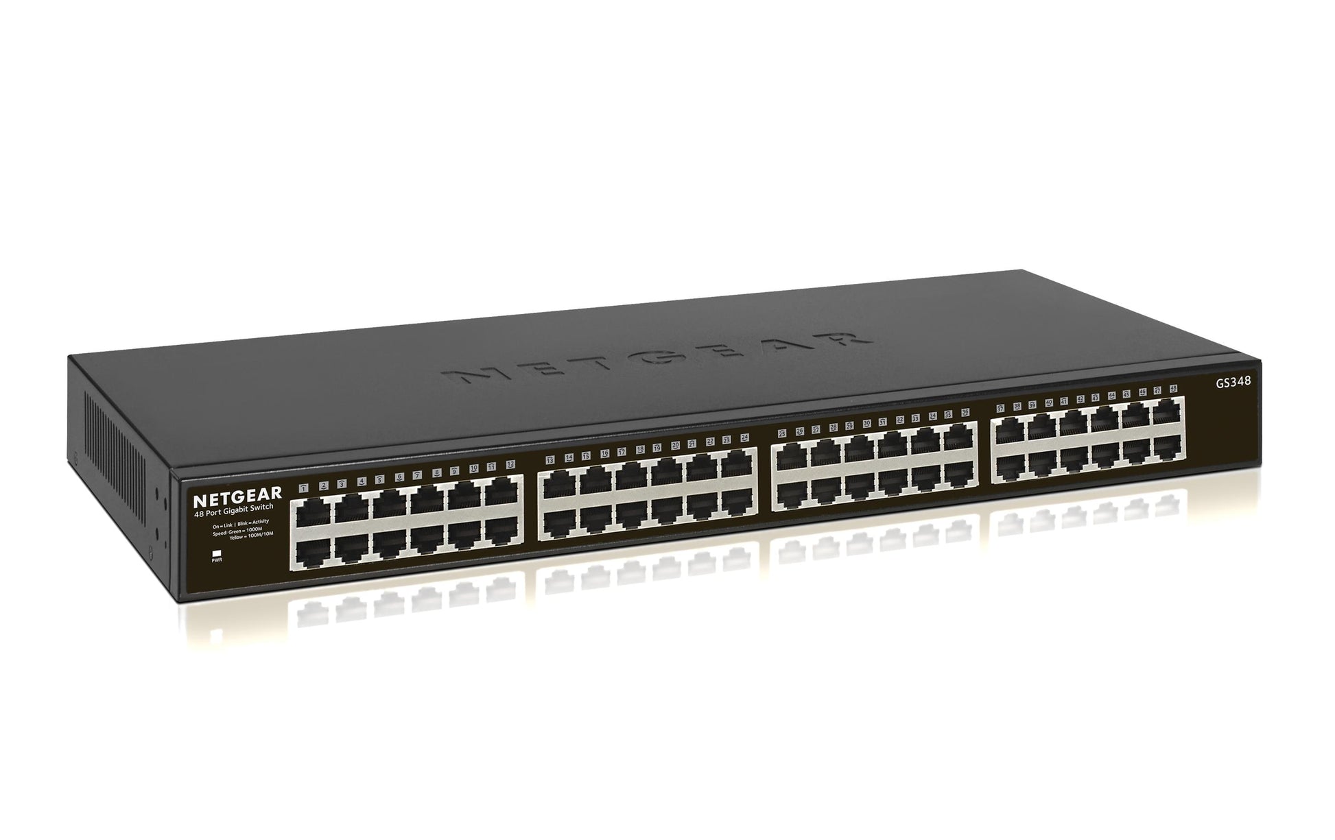 NETGEAR GS348 – Switch (Unmanaged) – 48×GbE, 1U