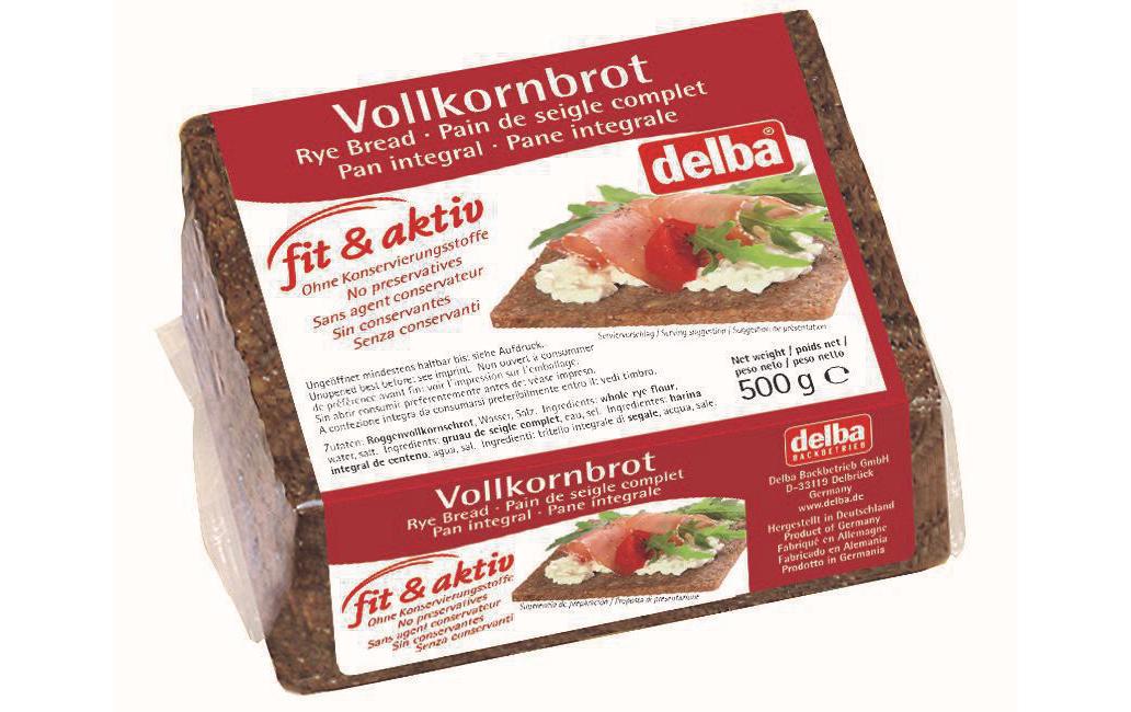 Delba Fit & Aktiv Vollkornbrot – 500 g