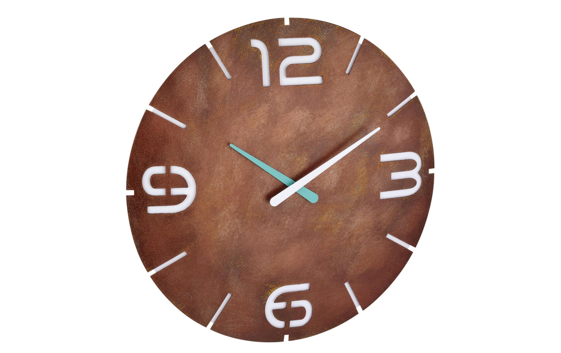 TFA-Dostmann TFA Dostmann CONTOUR Wanduhr – Funk, analog, Ø 35 cm, Braun, Kunststoff