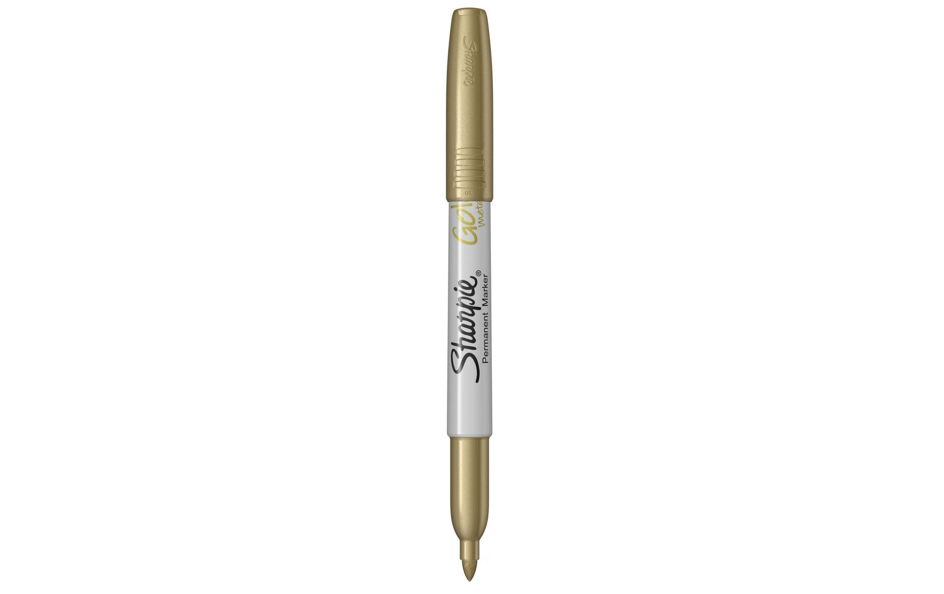 Sharpie 1891062 Permanentmarker Metallic – Rundspitze 1,4 mm – Gold – für Metall