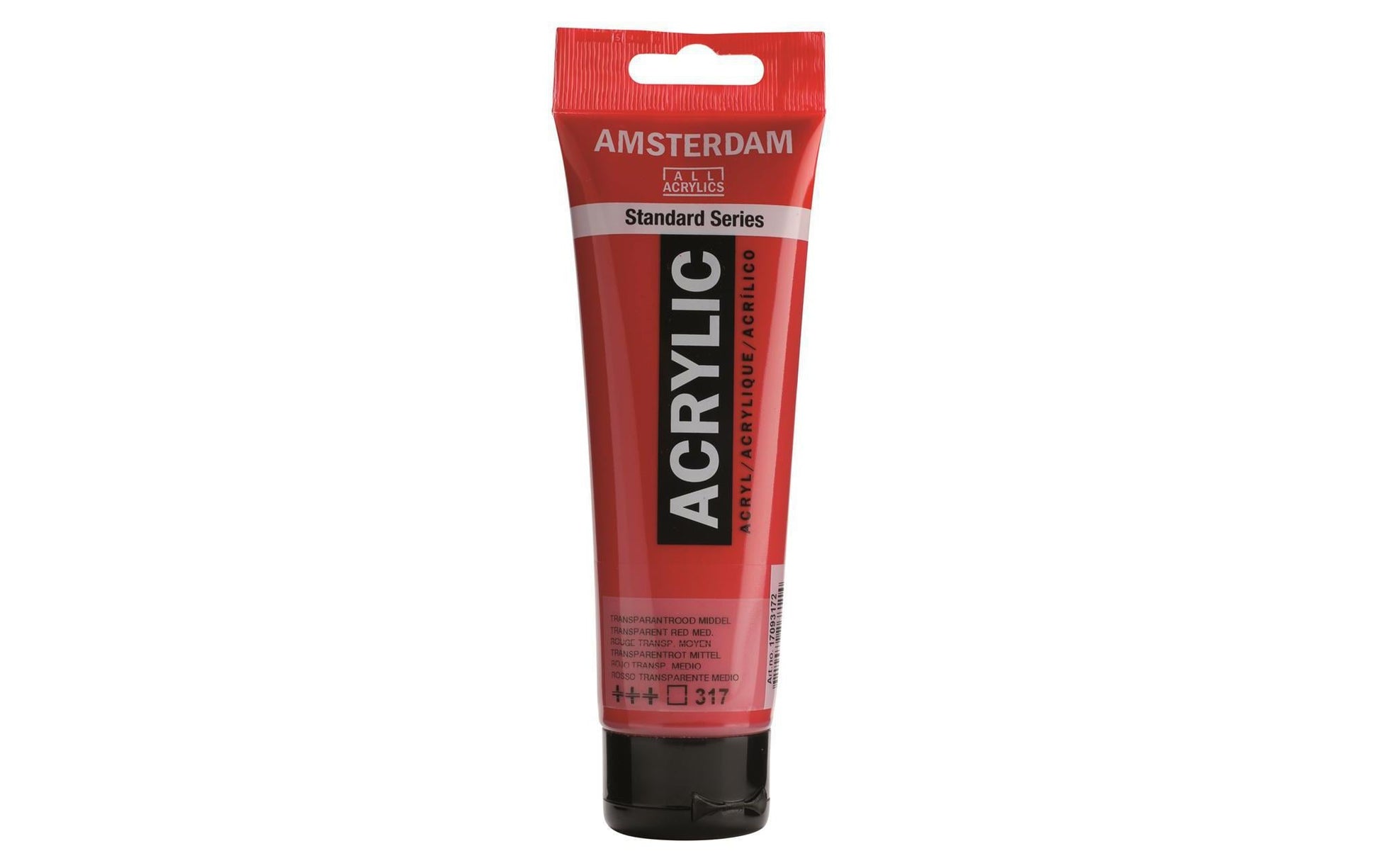 Royal Talens Amsterdam – Acrylic Standard – Acrylfarbe – Rot Transparent, 120 ml