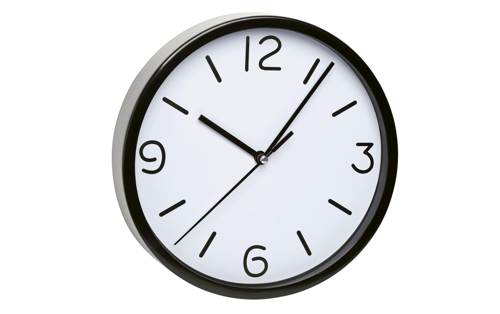 TFA-Dostmann TFA Dostmann Wanduhr – Analog, lautlos, Ø 20 cm, schwarz, Kunststoff/Glas