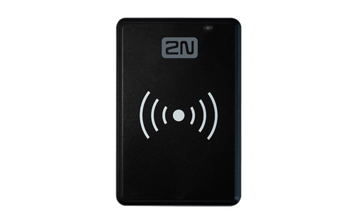 2N Externer USB RFID-Leser – 80 × 110 × 26 mm, schwarz