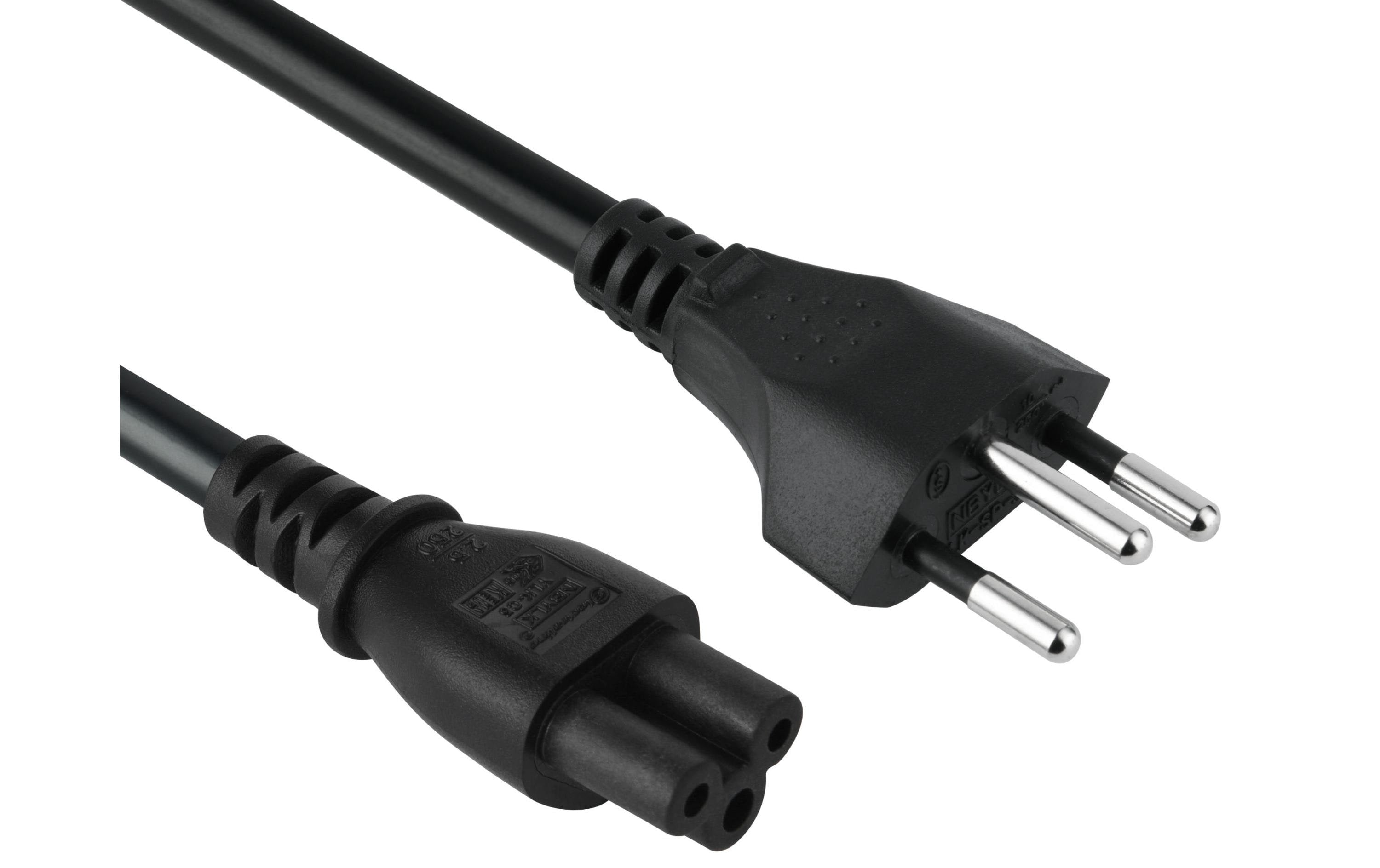 Diggelmann Netzkabel – SPNBI-1.5, 1,5 m, T12 – C5-Koppler / 3-polig