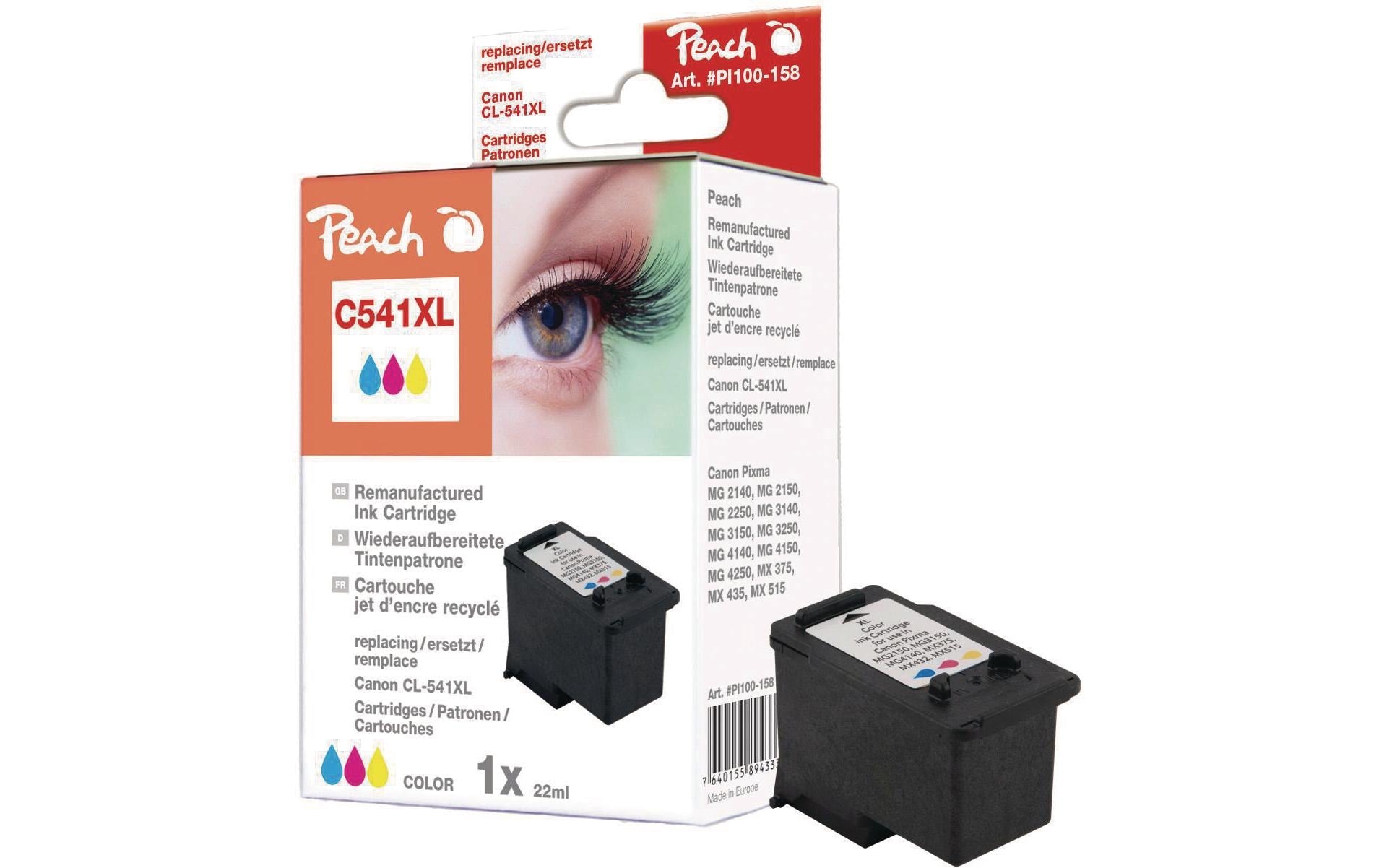 Peach CL-541XL Dreifarbig Tintenpatrone (Kompatibel) – 695 Seiten – für Canon Pixma MG2140/2150/2250