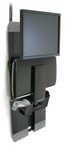 Ergotron StyleView – Wandhalterung – bis 24", höhenverstellbar 22,9 cm, neigen, schwenken, schwarz