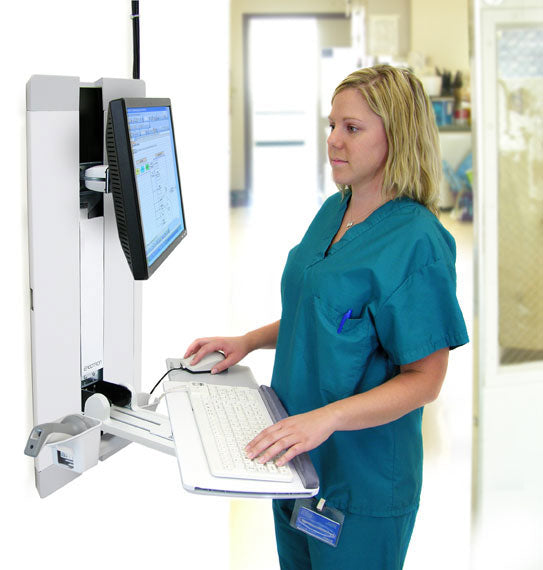 Ergotron STYLEVIEW VERTICAL LIFT – Monitorhalterung, Lift, Weiss