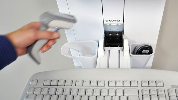 Ergotron STYLEVIEW VERTICAL LIFT – Monitorhalterung, Lift, Weiss