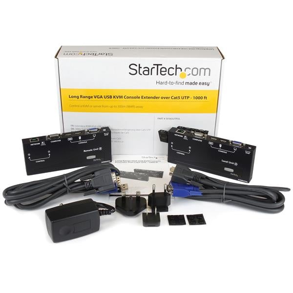 StarTech.com KVM-Extender – VGA – 1920 × 1200 – 300 m, Sender & Empfänger