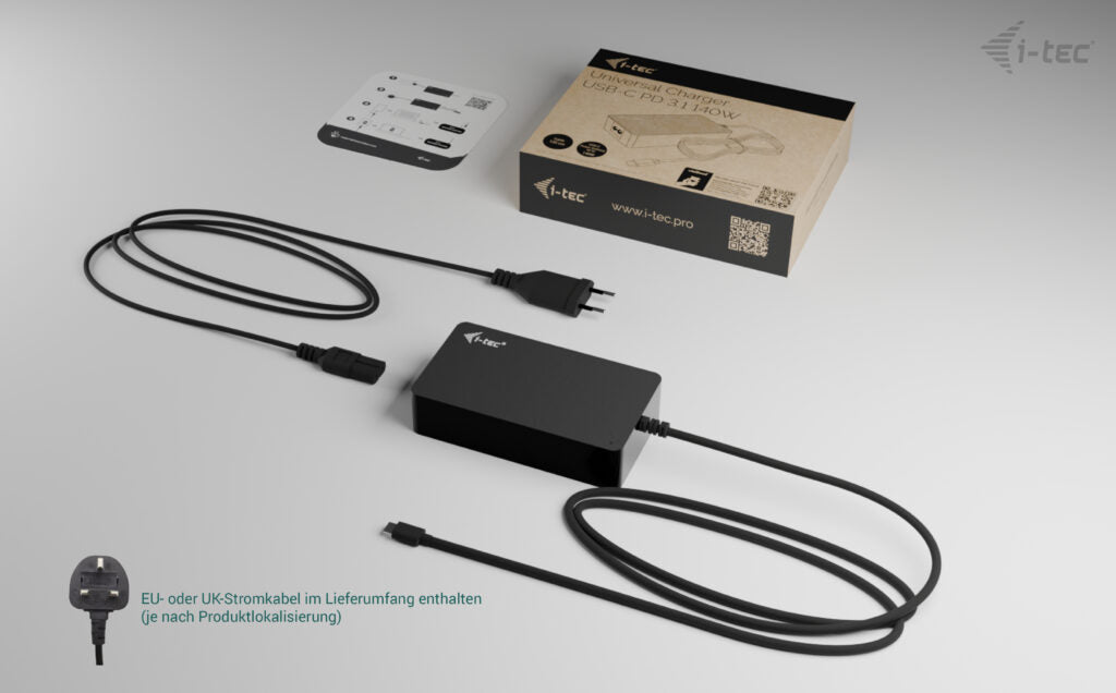 i-tec Ladegerät – 140 W, 1× USB-C, PD 3.1