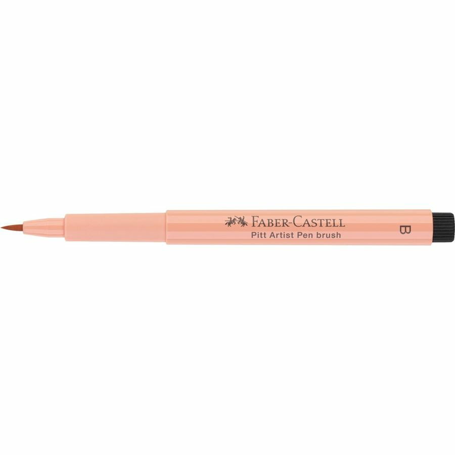 Faber-Castell Pitt Artist Pen Brush – Pinselspitze, 2,5 mm, pigmentiert, wasserfest, beigerot