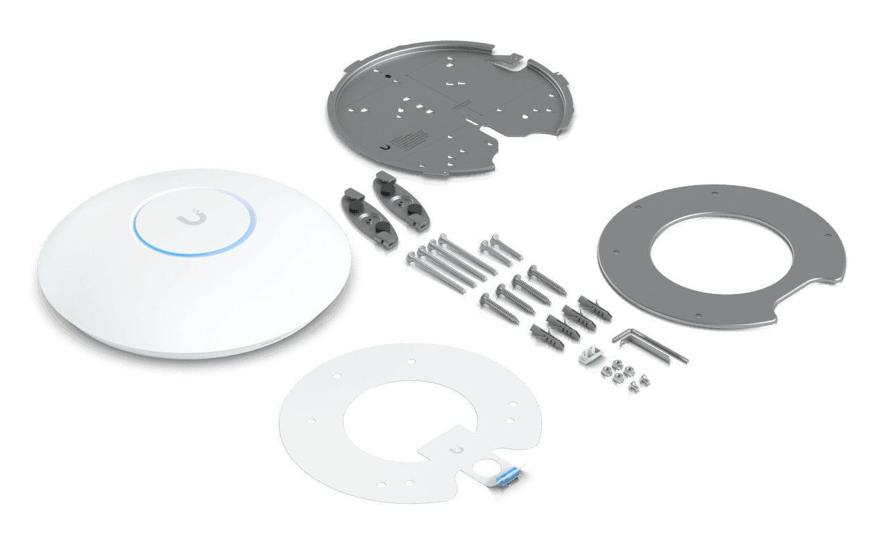 Ubiquiti UniFi U7 Pro – Wi-Fi 7 Access Point, Tri-Band (2,4/5/6 GHz), 2,5GbE, PoE+, Decke/Wand, Weiss