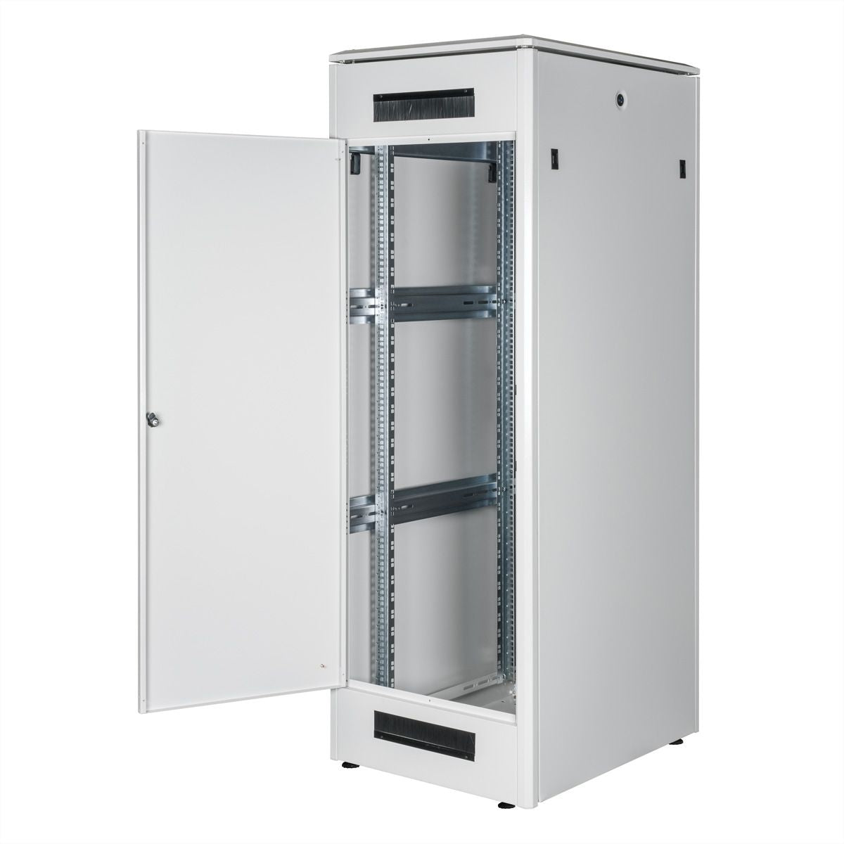 ROLINE Pro – 19" Netzwerkschrank 36U, IP20, abschliessbar, 600 × 800 × 1786 mm, lichtgrau, Stahl