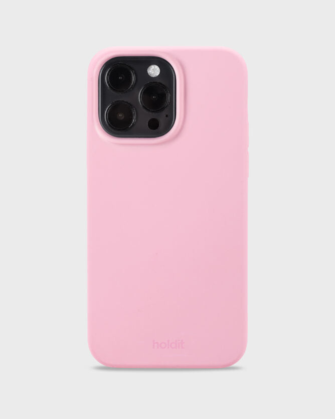 HoldIt Backcover – für Apple iPhone 15 Pro Max, Silikon, Pink, Kabelloses Laden