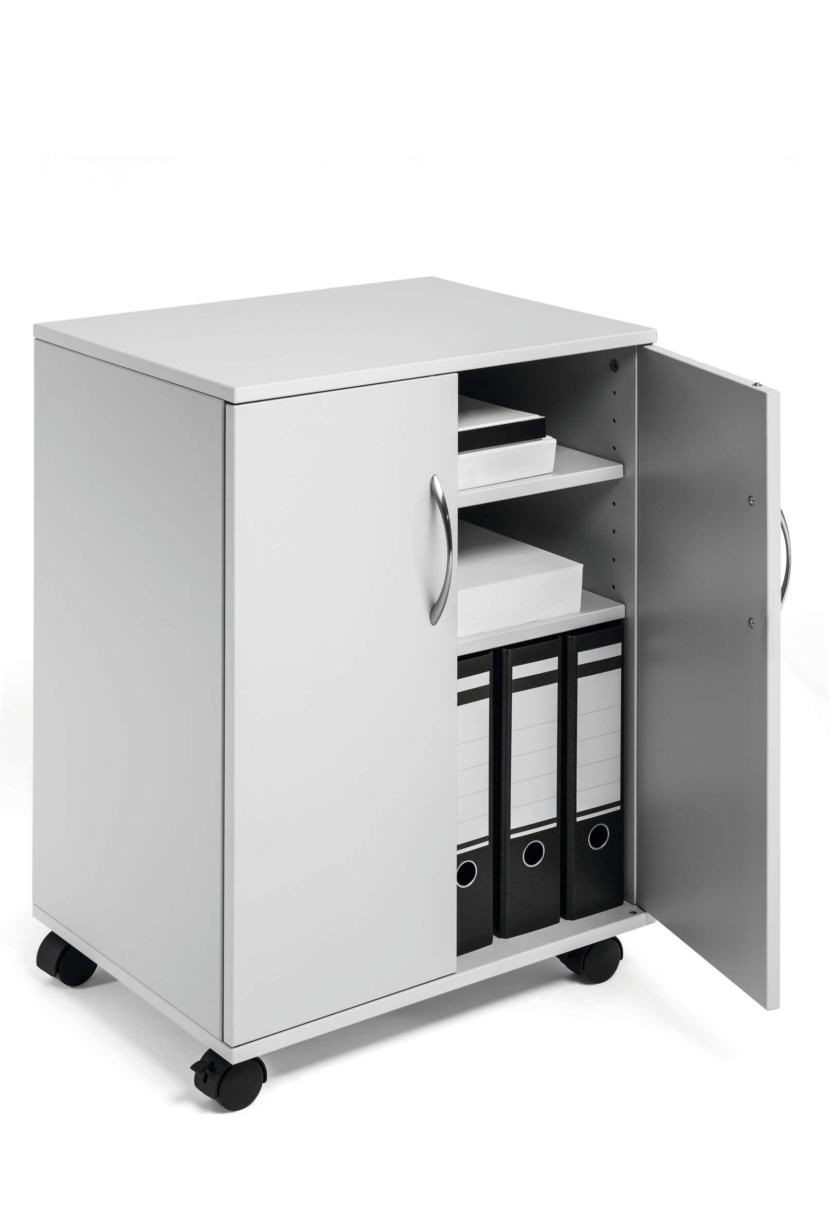 Durable Multifunktionswagen – Spanplatte, Lichtgrau, 52,8 × 73,7 × 40 cm